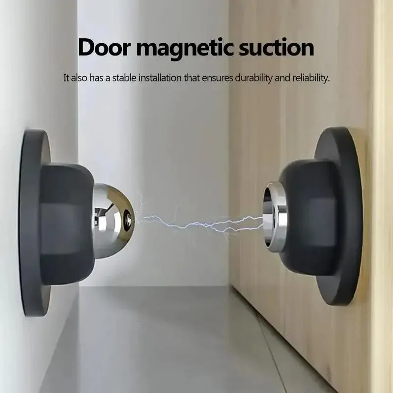 Magnetic Catch Door - No Drill Magnetic Silicone Door Stopper