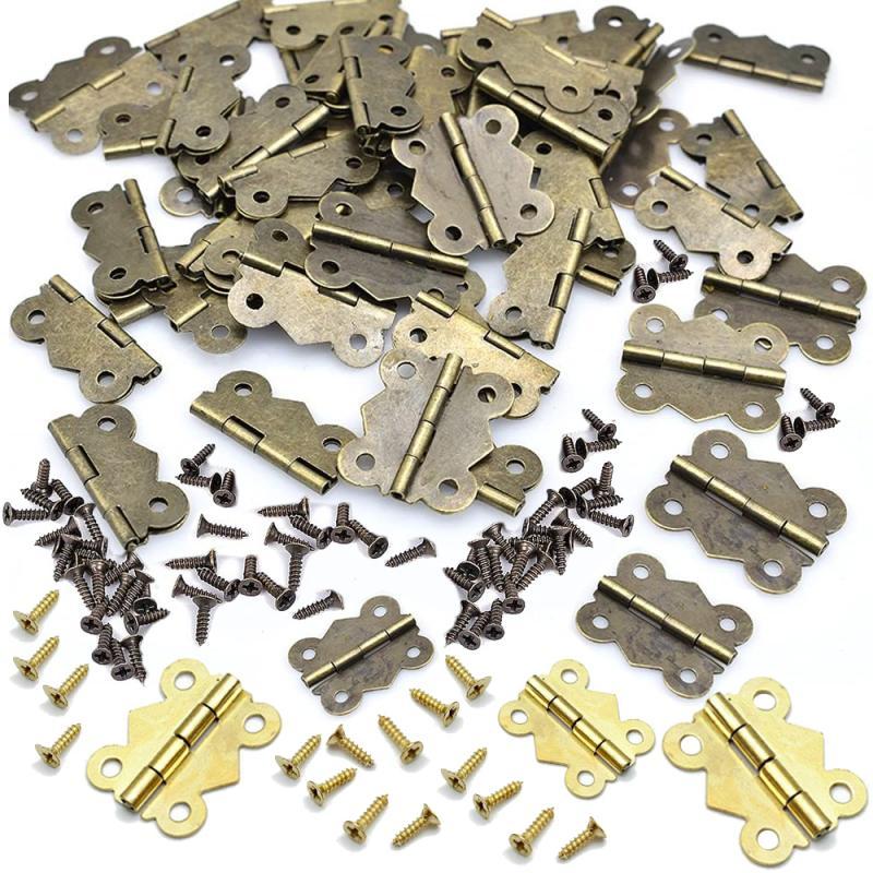 Furniture Hardware Antique - 10/20pcs Hinge with Screw Butterfly Butt