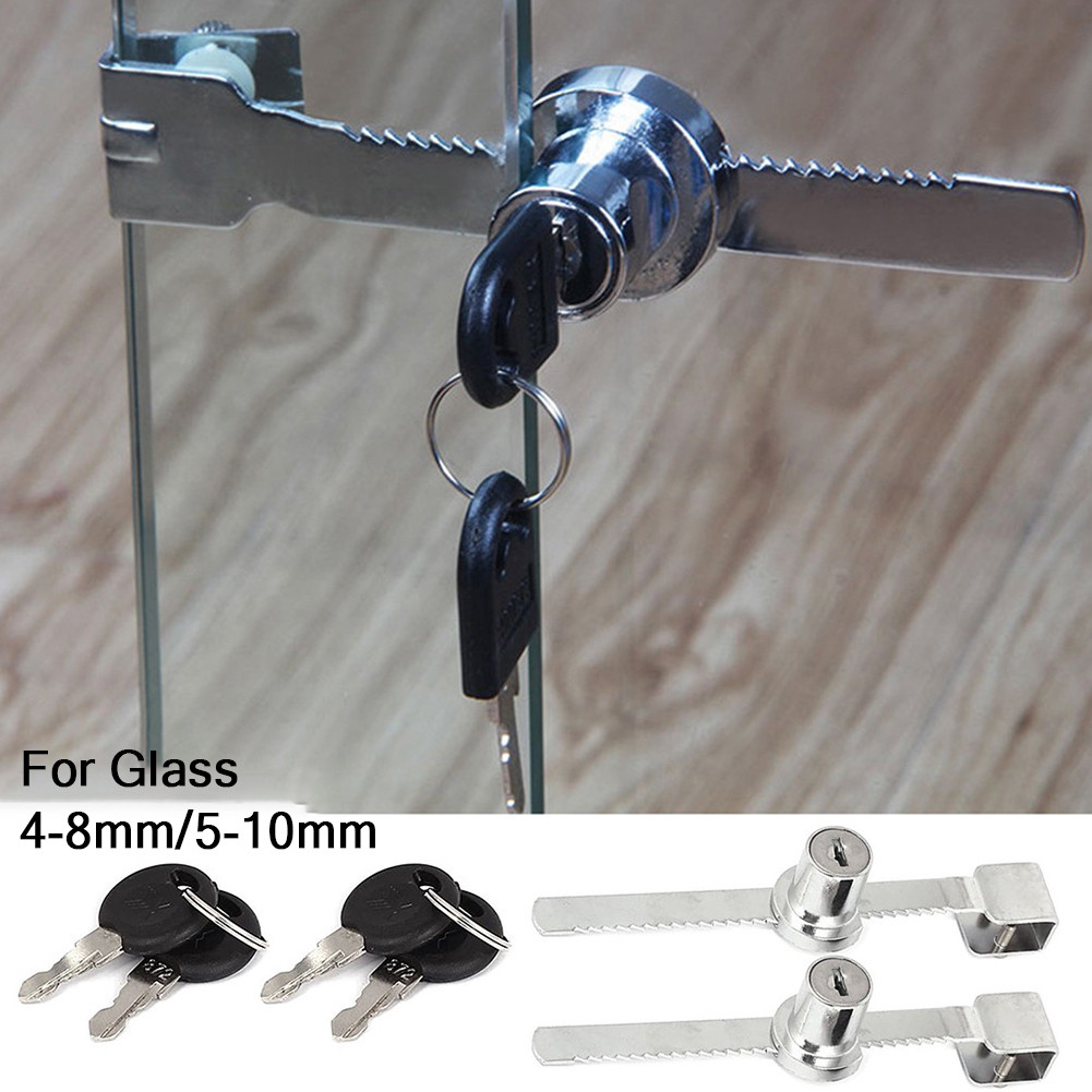 Furniture Joinery Hardware - 1pc Lock Cabinet Sliding Glass Push