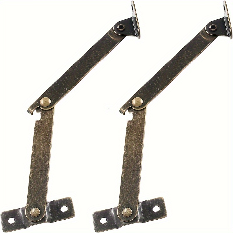 Furniture Hardware Antique - 2-Pack Antique Bronze Folding Lid Support