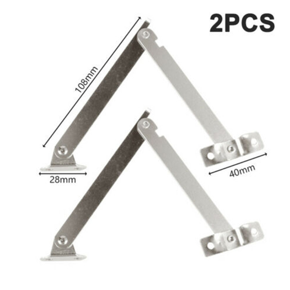 Furniture Hardware Antique - 2PCS Metal Lid Support Hinges Stay