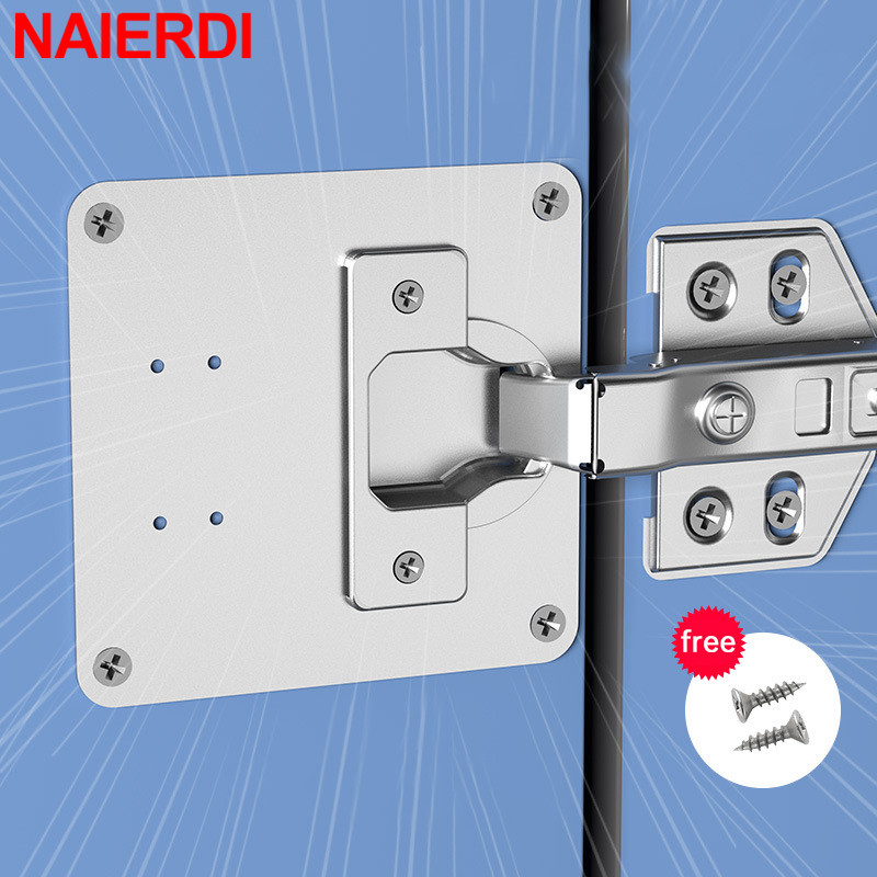 Furniture Hardware Replacement Parts - NAIERDI Stainless Steel Hinge Repair Plate