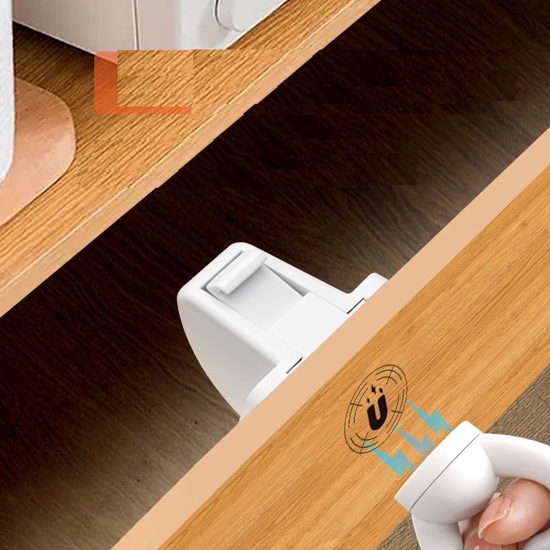 Furniture Joinery Hardware - Invisible Magnetic Cabinet Lock Child Baby