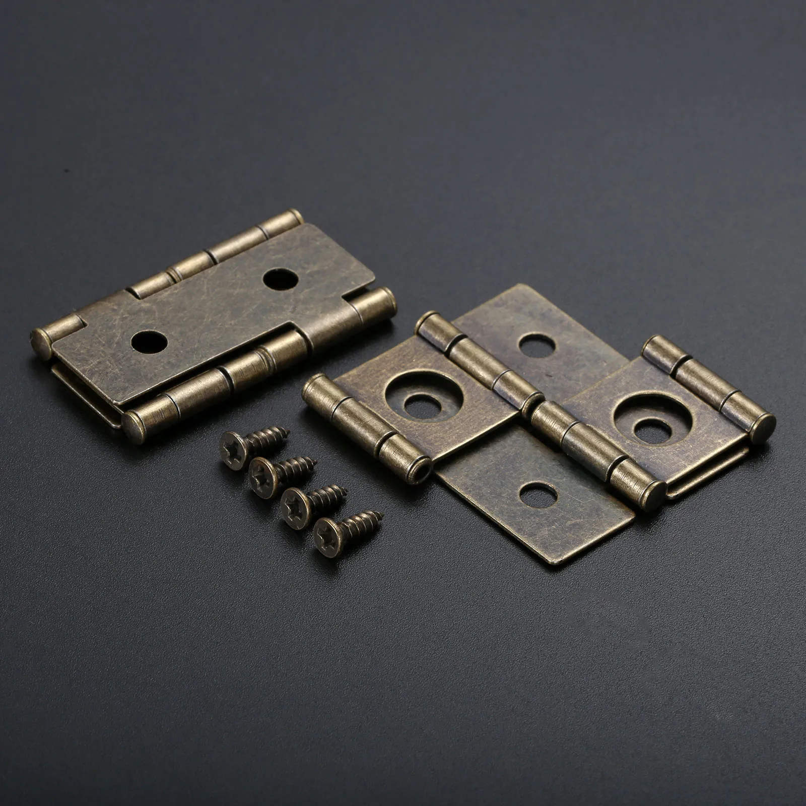 Furniture Hardware Antique - 2pcs Antique Bronze Double Bearing Screen
