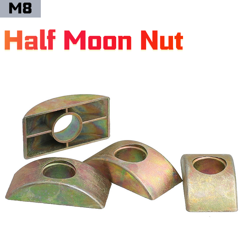 Furniture Joinery Hardware - M8 Alloy Half Moon Washer with