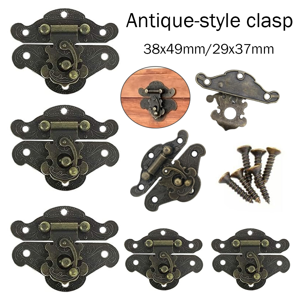 Furniture Hardware Decorative - 5-20pcs Vintage Metal Hasp Latch Clasp