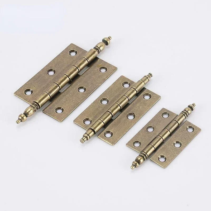 Furniture Hardware Antique - 2pcs/set Crown Hinge 6 Holes 12