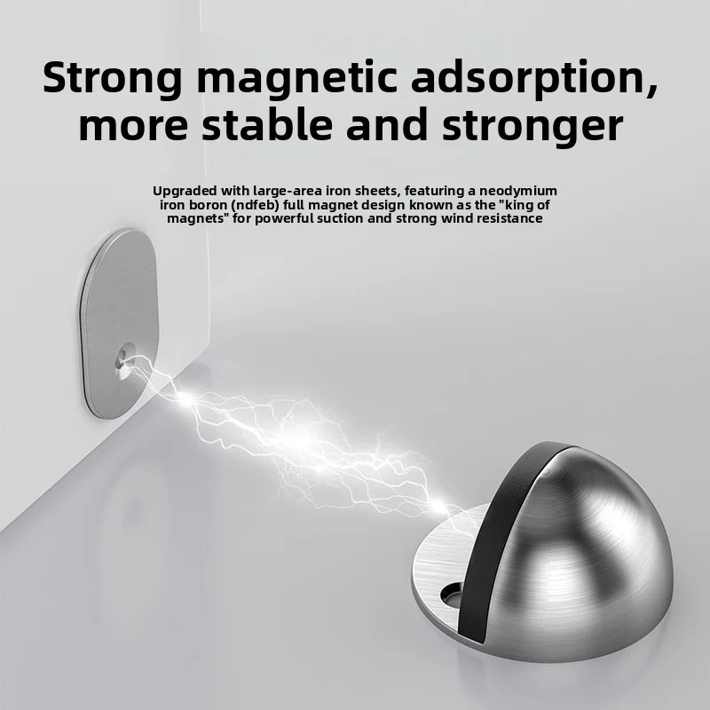 No-Punch Magnetic Door Stopper - Magnetic Catch Door 评论和价格