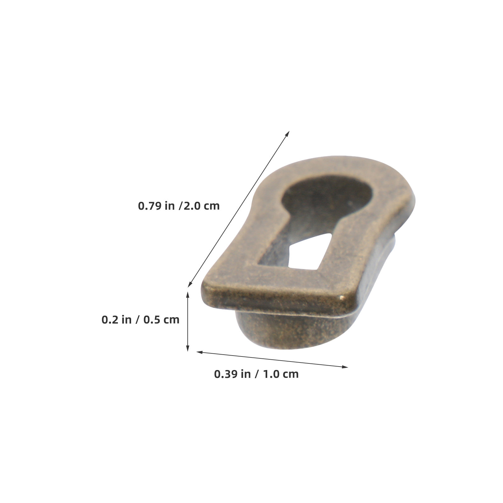 12Pcs Oval Zinc Alloy Keyhole  - Furniture Hardware Bolts 评论和价格