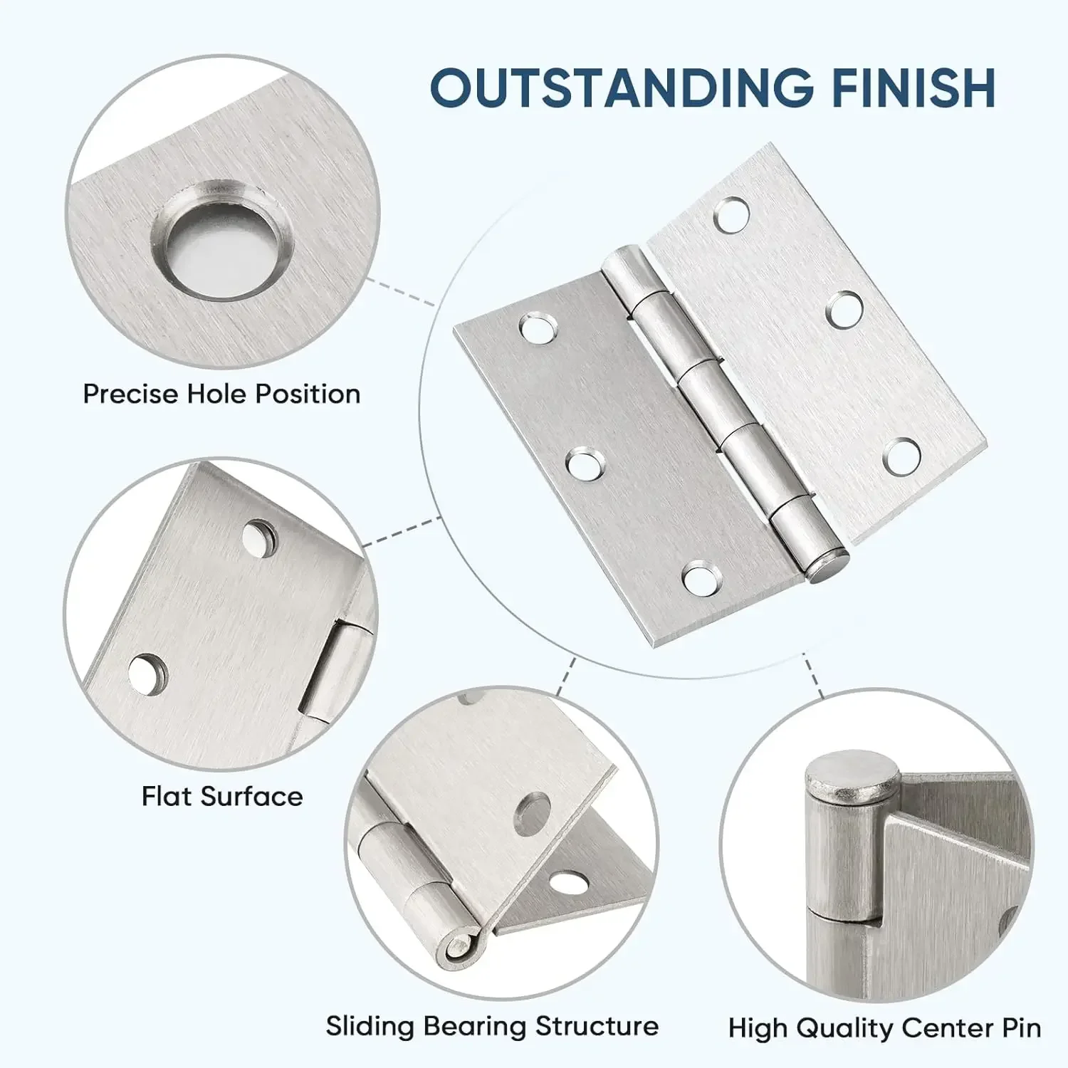 1-4 Inch Universal Door Hinges - Furniture Hardware Replacement Parts 评论和价格