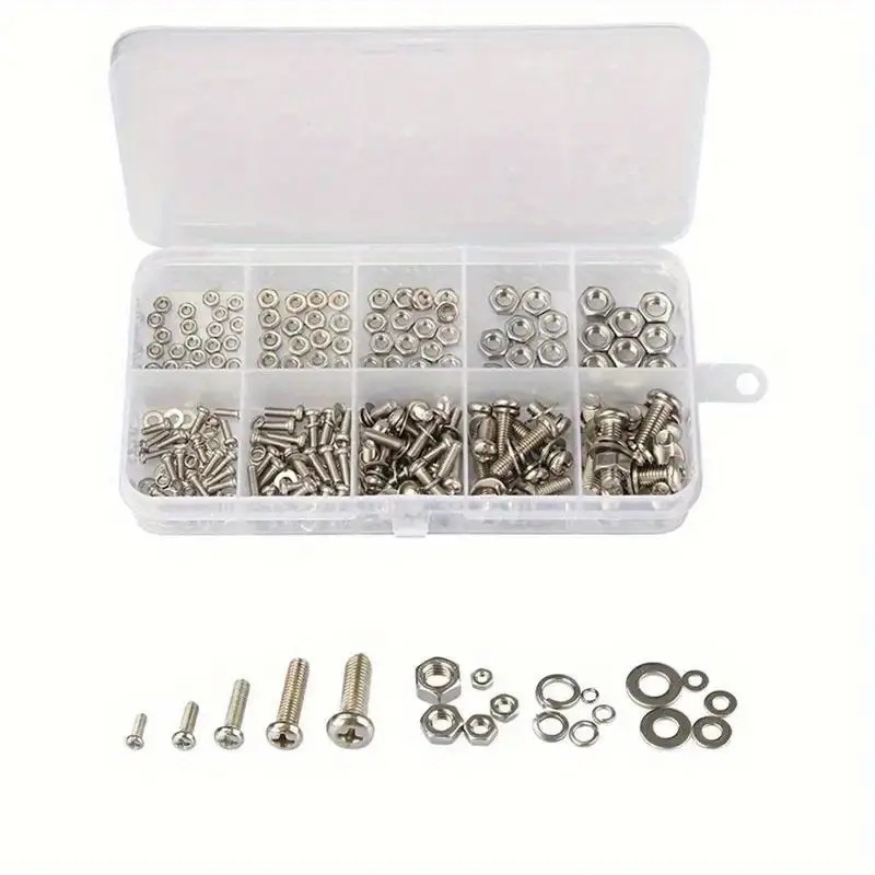 320PCS Hex Nuts & Bolts Set M2 - Furniture Hardware Bolts 评论和价格