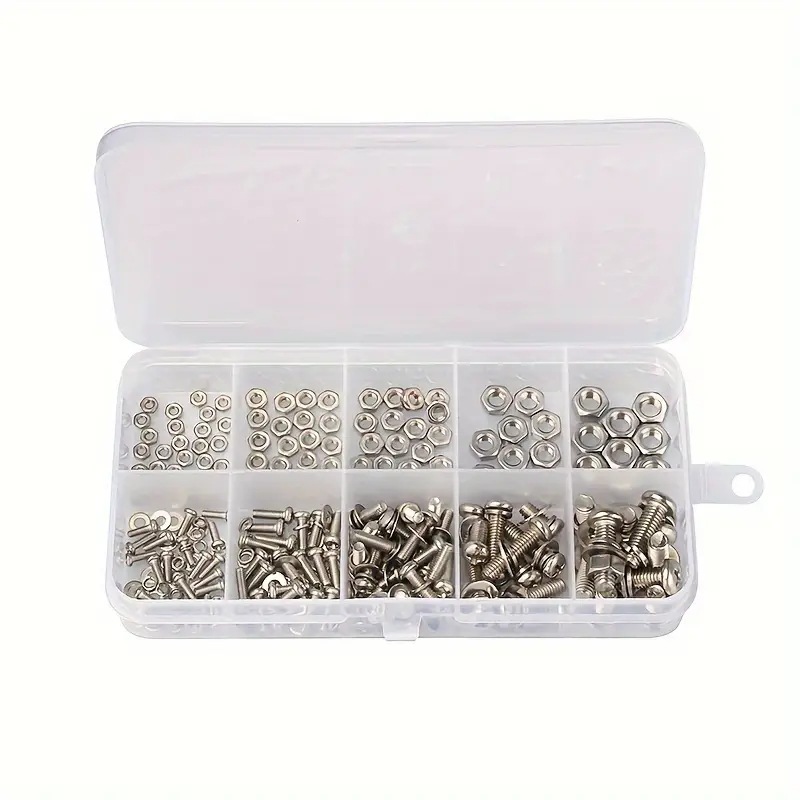320PCS Hex Nuts & Bolts Set M2 - Furniture Hardware Bolts 评论和价格