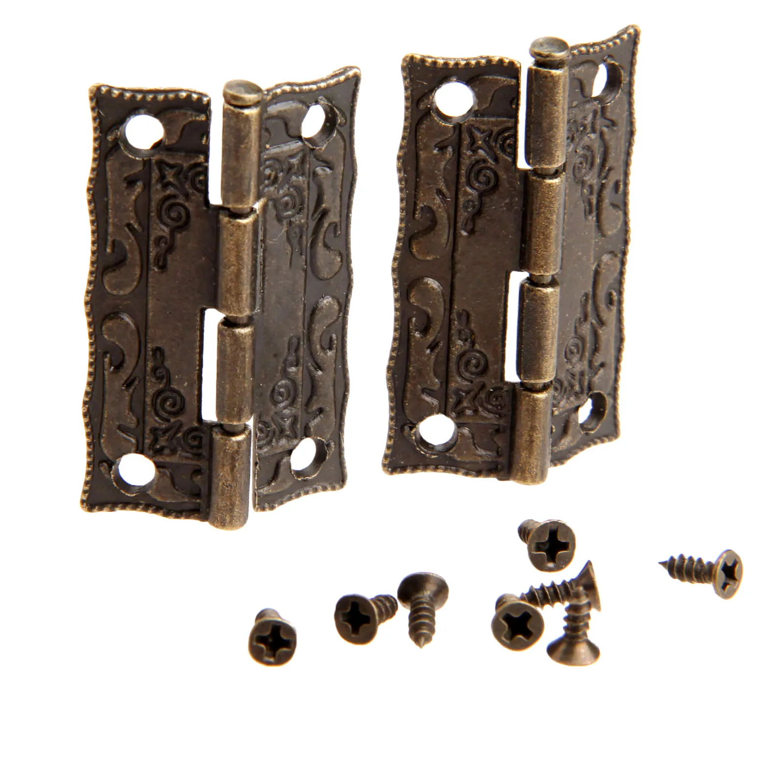 10pcs Hinges 36*23mm Iron Anti - Furniture Hardware Antique 评论和价格