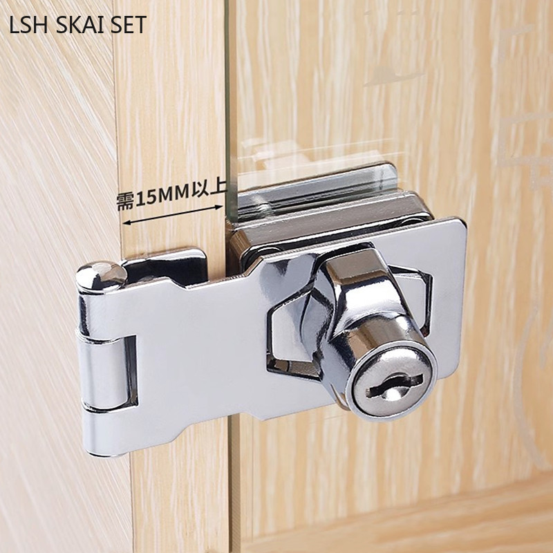 No-punch Glass Door Lock Store - Furniture Hardware Store 评论和价格