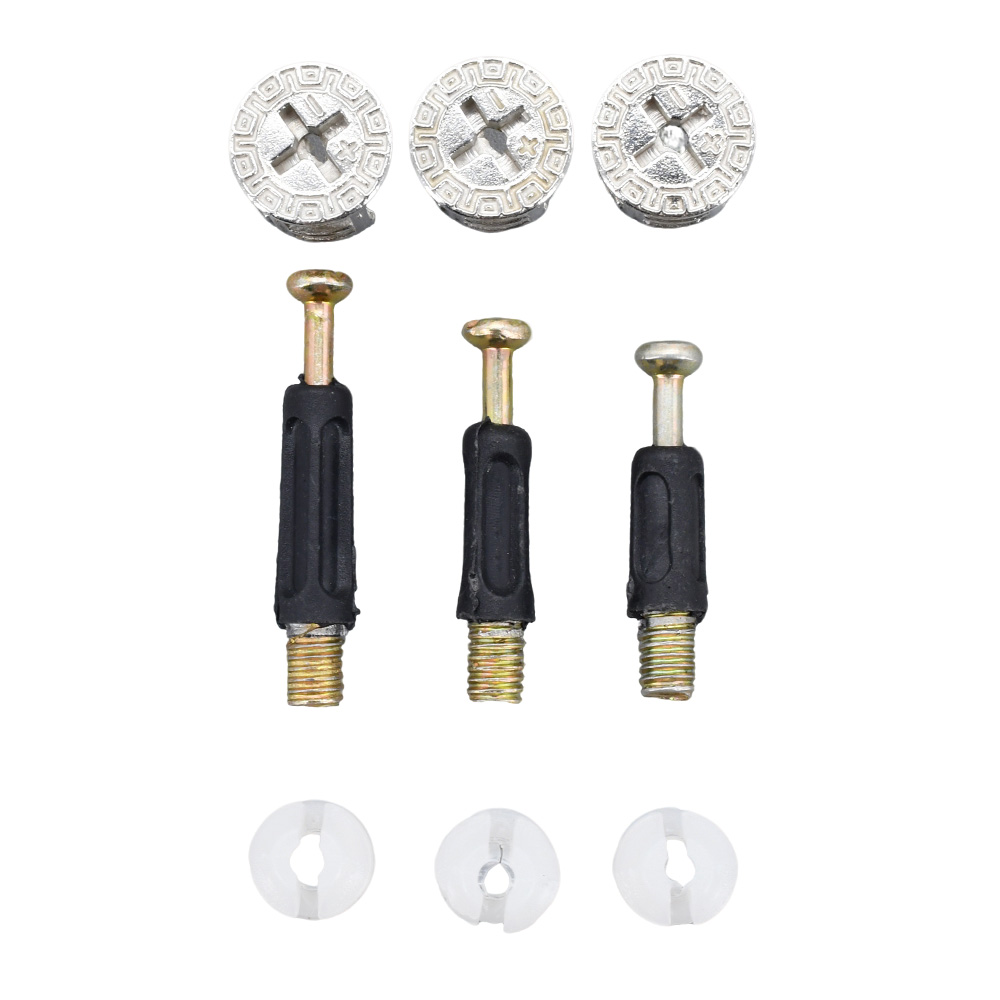50/100Pcs 3 in 1 Furniture Con - Furniture Joinery Hardware 评论和价格