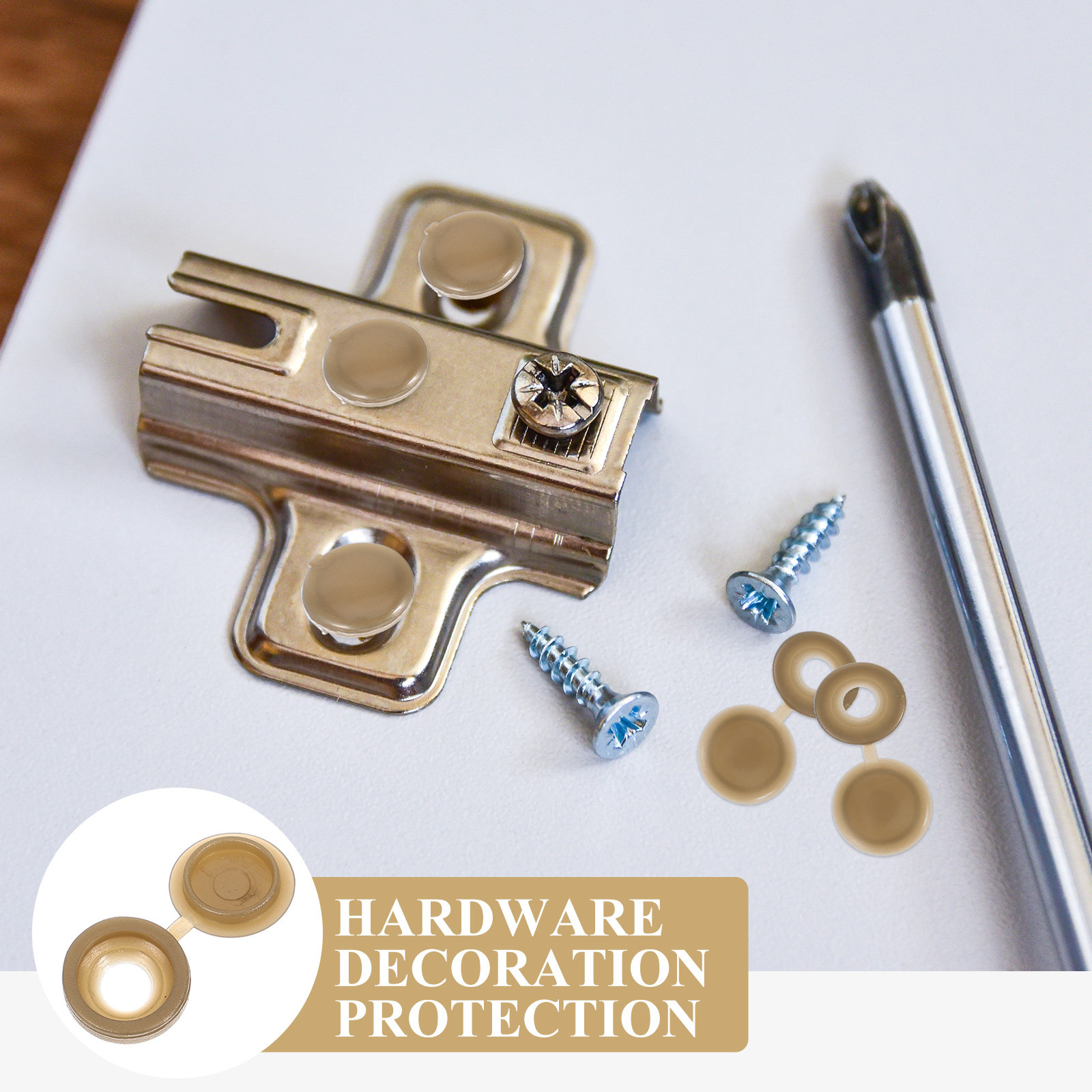 100Pcs Plastic Screw Covers Hi - Furniture And Hardware Shop 评论和价格