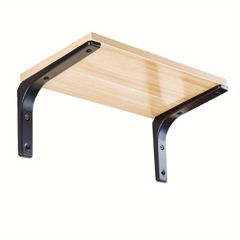 2pcs Heavy-Duty Iron Shelf Bra - Furniture Hardware Decorative 评论和价格