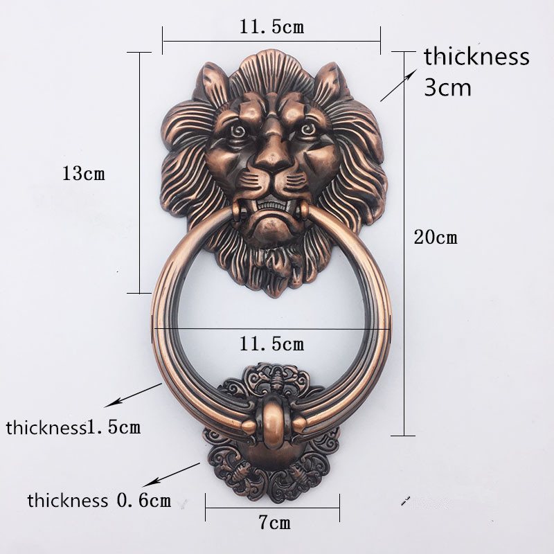 Antique Bronze Lion Head Handl - Furniture Hardware Decorative 评论和价格