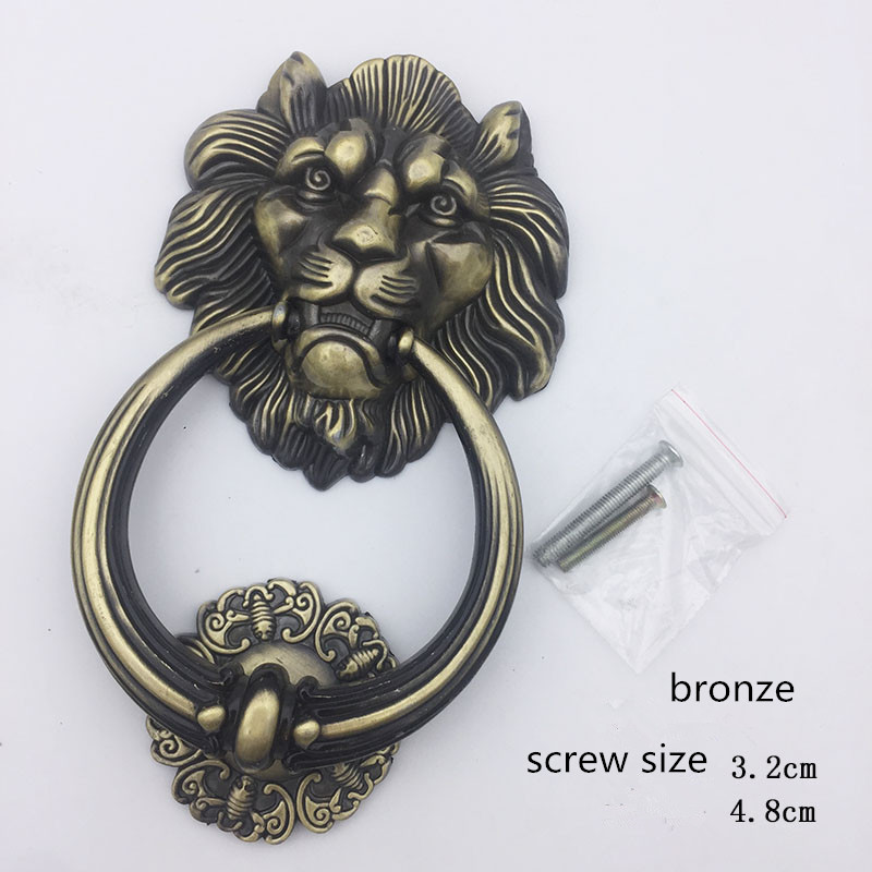 Antique Bronze Lion Head Handl - Furniture Hardware Decorative 评论和价格
