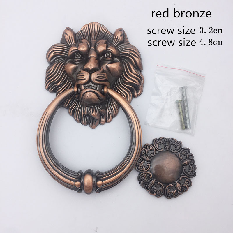 Antique Bronze Lion Head Handl - Furniture Hardware Decorative 评论和价格