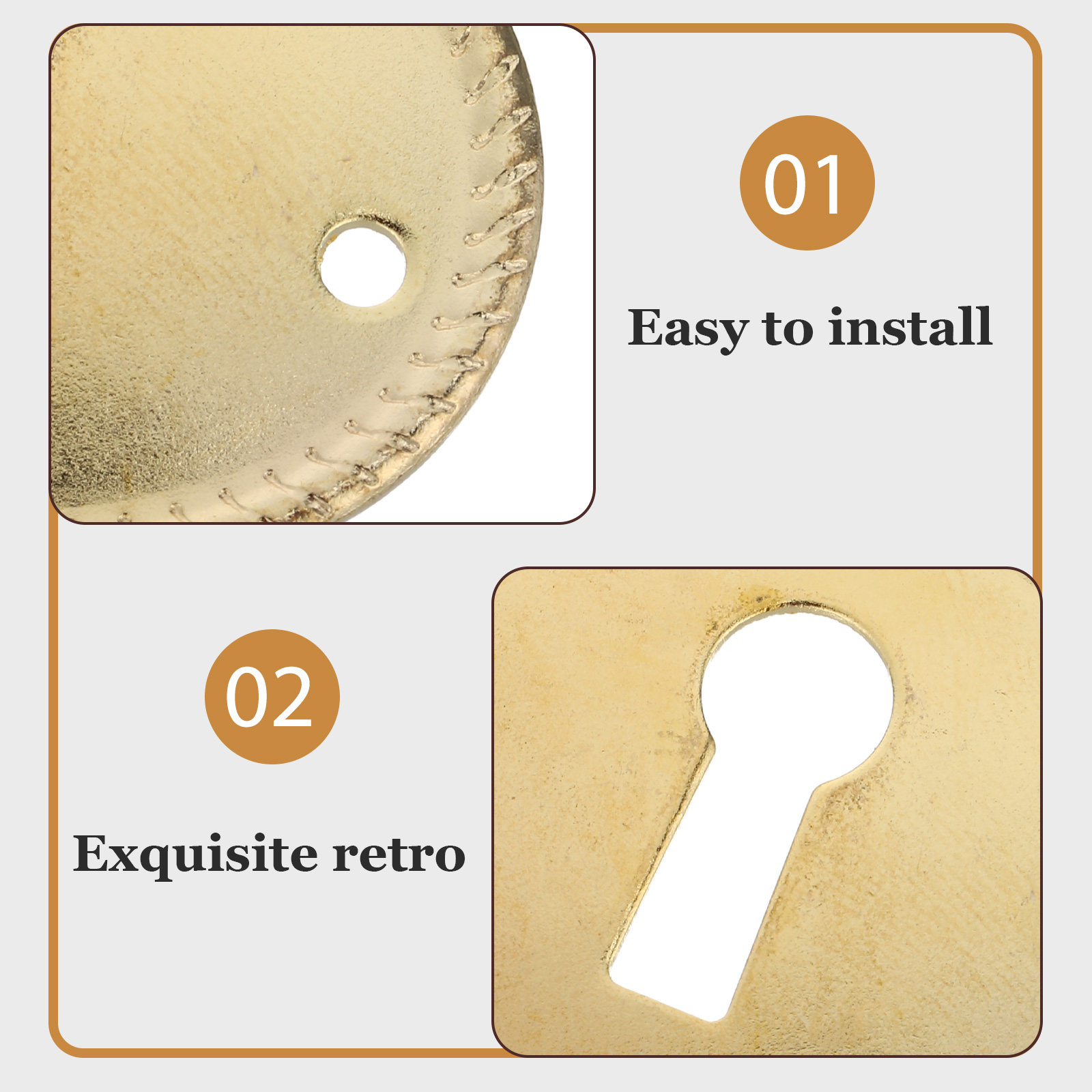 20Pcs Vintage Oval Keyhole Cov - Furniture Hardware Decorative 评论和价格