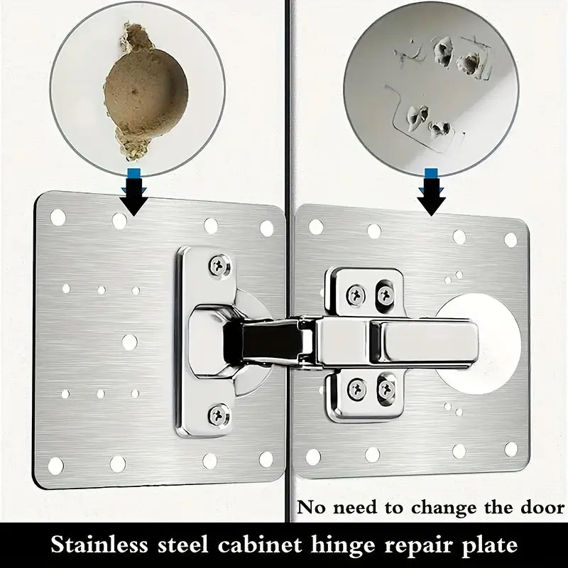 Cabinet Door Hinge Repair Plat - Furniture Hardware Replacement Parts 评论和价格