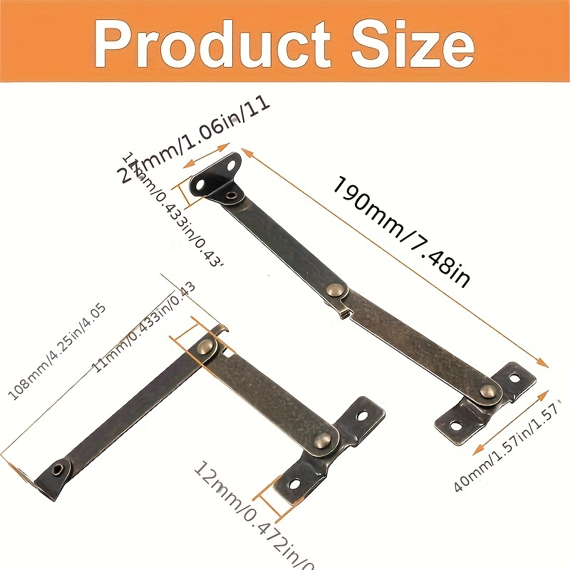 2-Pack Antique Bronze Folding  - Furniture Hardware Antique 评论和价格