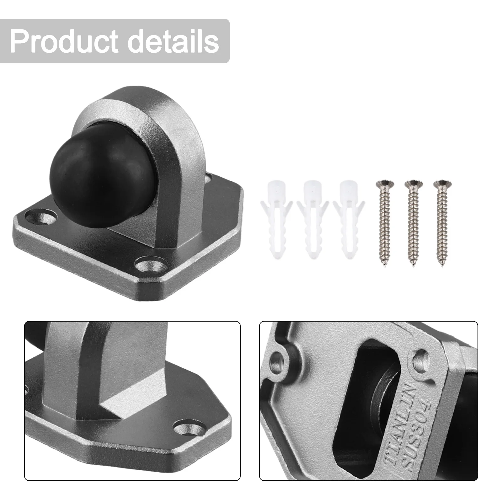 Door Suction Door Stop Wall Mo - Brand Hardware Furniture 评论和价格