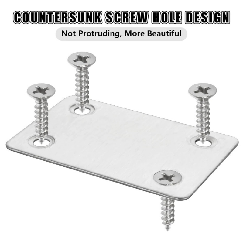 10Pcs Stainless Steel Flat Ang - Furniture Joinery Hardware 评论和价格