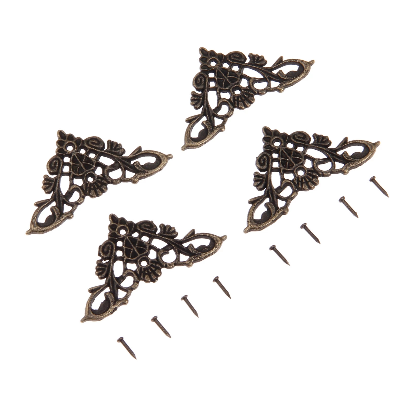 12pcs Antique Corner Brackets  - Furniture Hardware Decorative 评论和价格