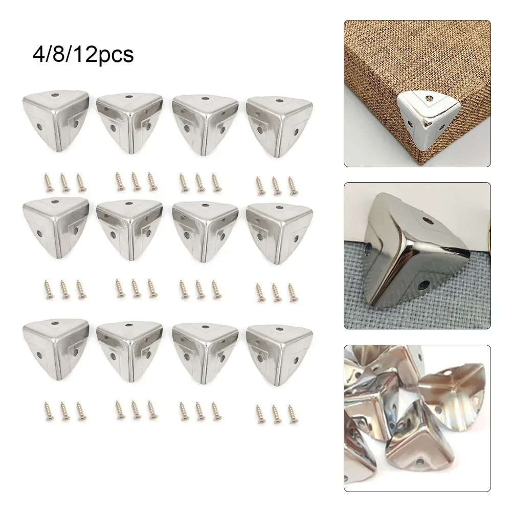 4/8/12pc Metal Box Corner Prot - Furniture Hardware Decorative 评论和价格