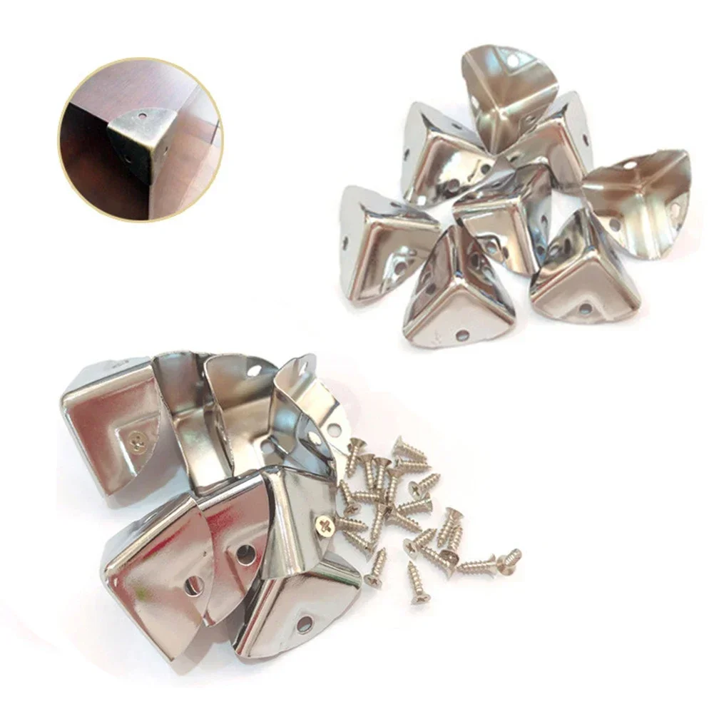 4/8/12pc Metal Box Corner Prot - Furniture Hardware Decorative 评论和价格
