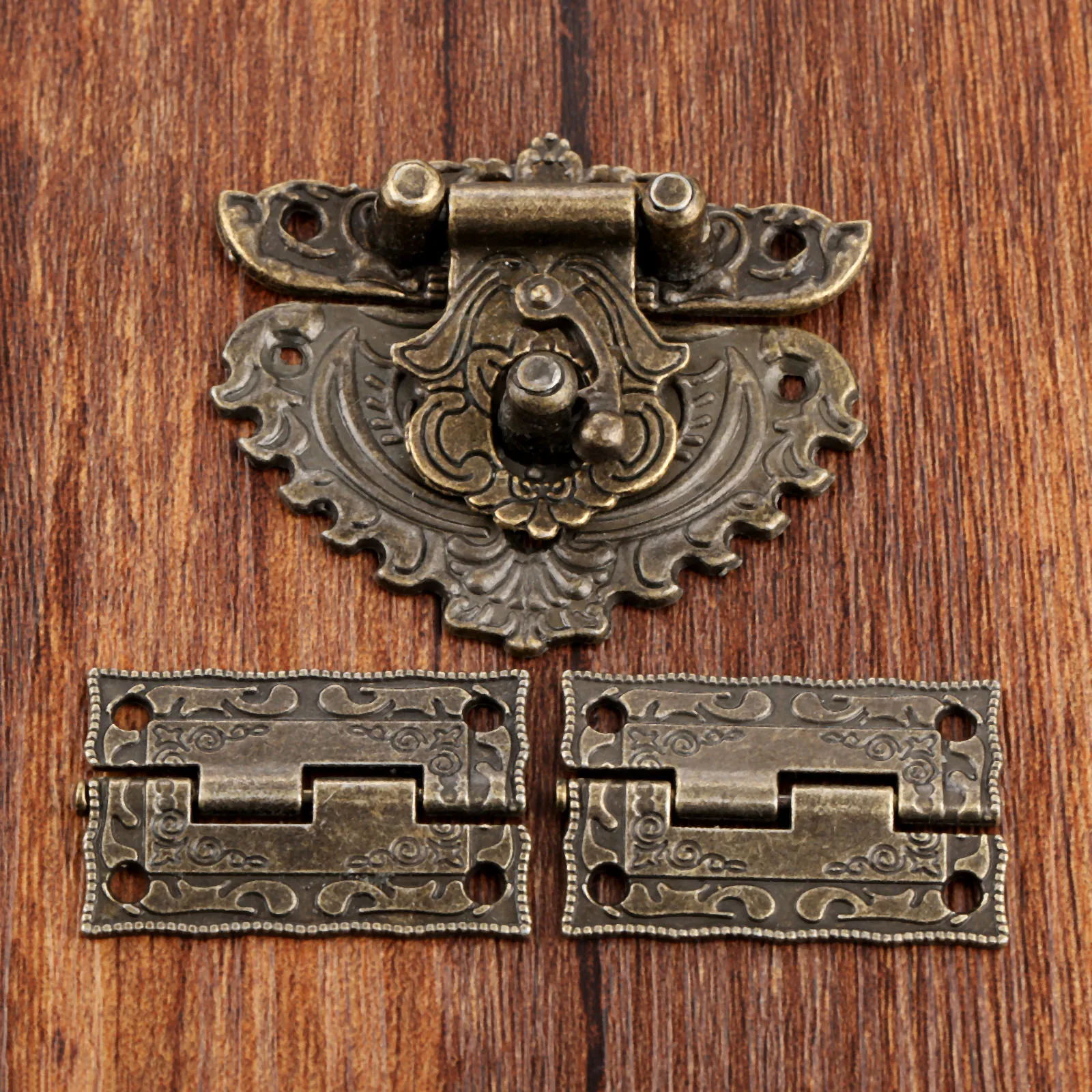 3pcs/set Antique Bronze Padloc - Furniture Hardware Decorative 评论和价格