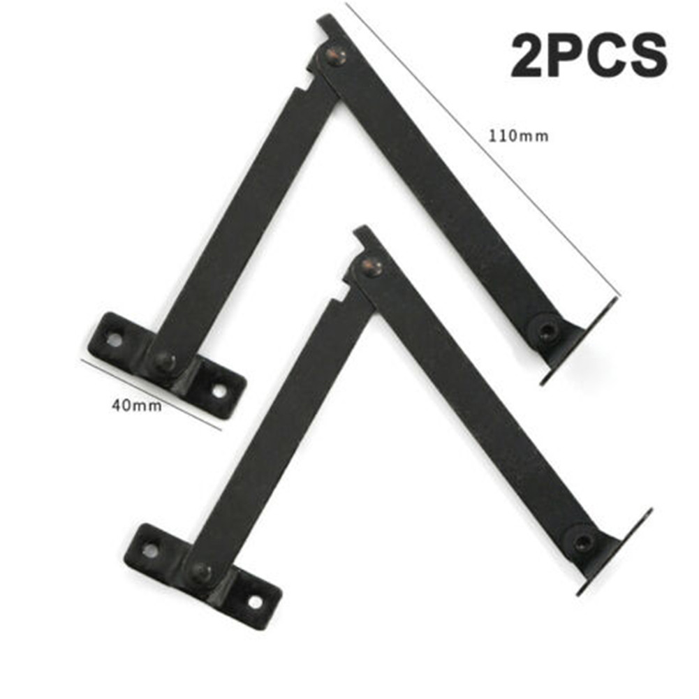 2PCS Metal Lid Support Hinges  - Furniture Hardware Antique 评论和价格
