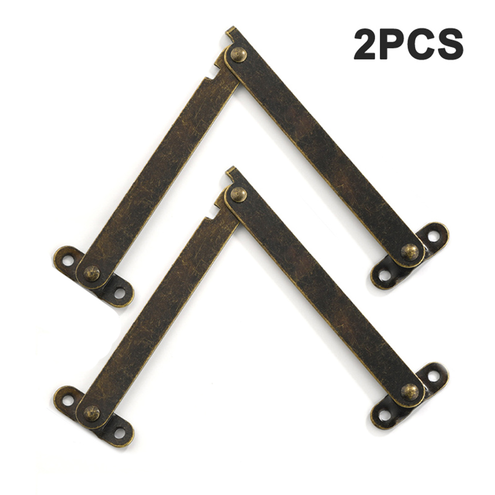 2PCS Metal Lid Support Hinges  - Furniture Hardware Antique 评论和价格