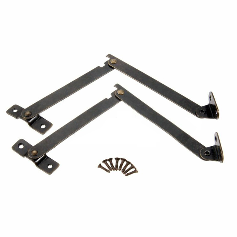 2PC Antique Bronze Lid Support - Furniture Hardware Antique 评论和价格