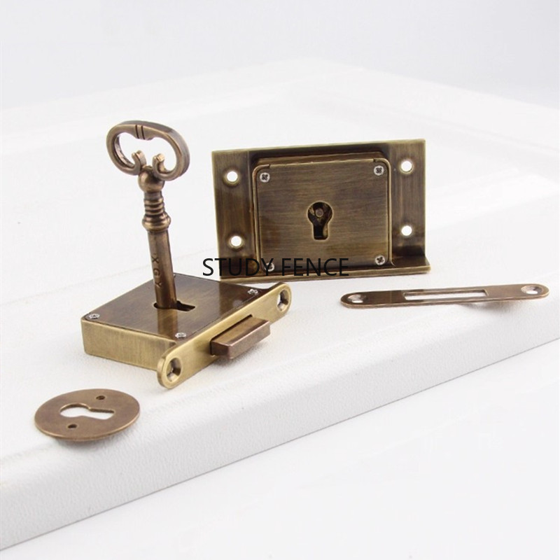 1PC Antique Metal Drawer Lock  - Furniture Hardware Bolts 评论和价格
