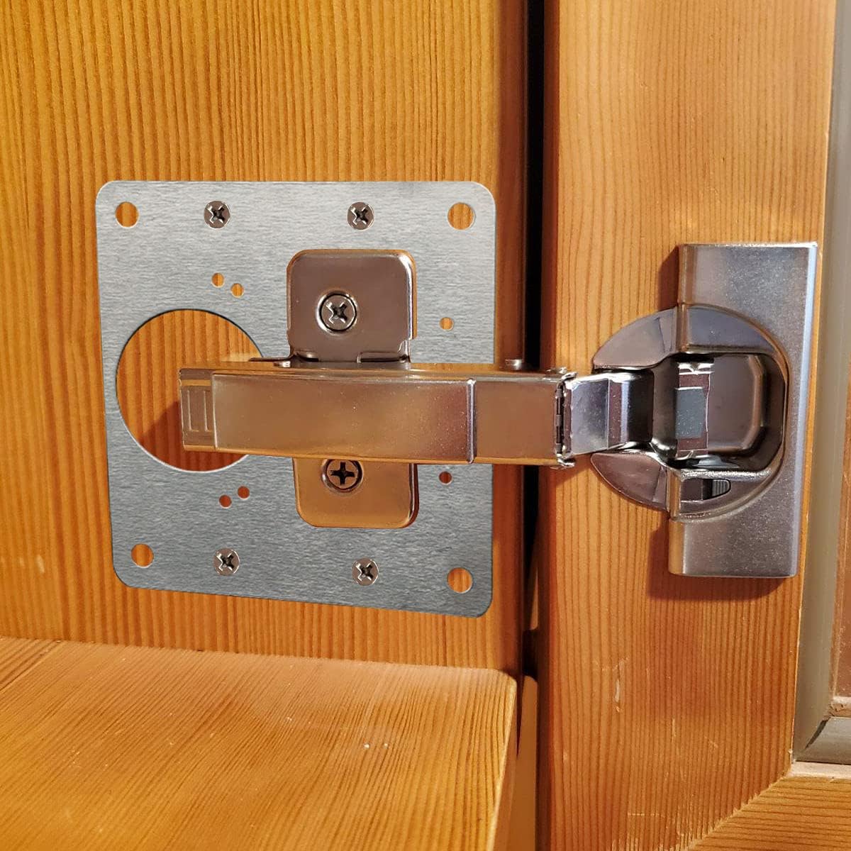Cabinet Door Hinge Repair Plat - Furniture Hardware Replacement Parts 评论和价格