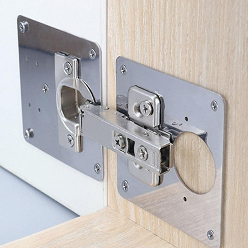 Cabinet Door Hinge Repair Plat - Furniture Hardware Replacement Parts 评论和价格