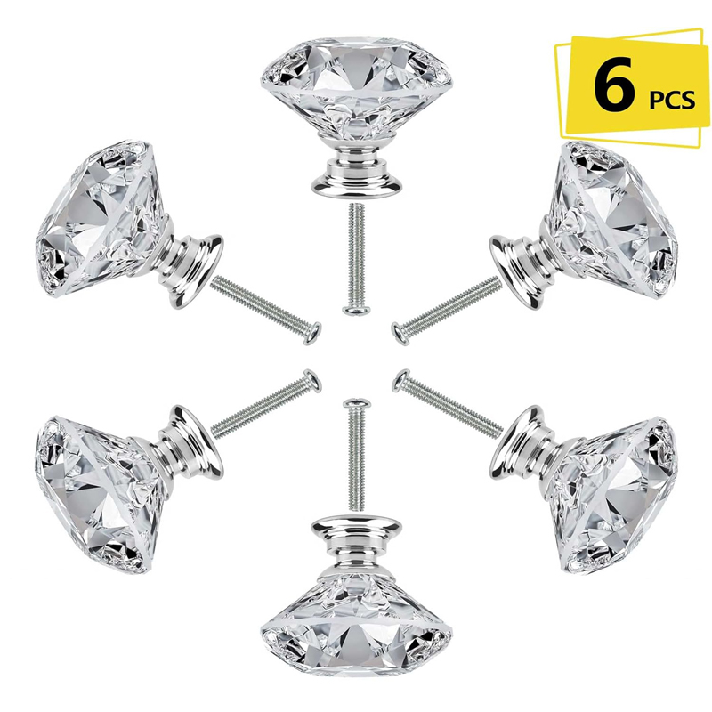 6Pcs Cabinet Knob with Screws  - Furniture Joint Hardware 评论和价格