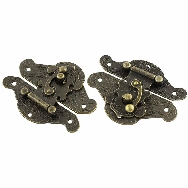 5-20pcs Vintage Metal Hasp Lat - Furniture Hardware Decorative 评论和价格