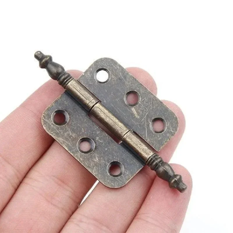 2pcs/set Crown Hinge 6 Holes 1 - Furniture Hardware Antique 评论和价格