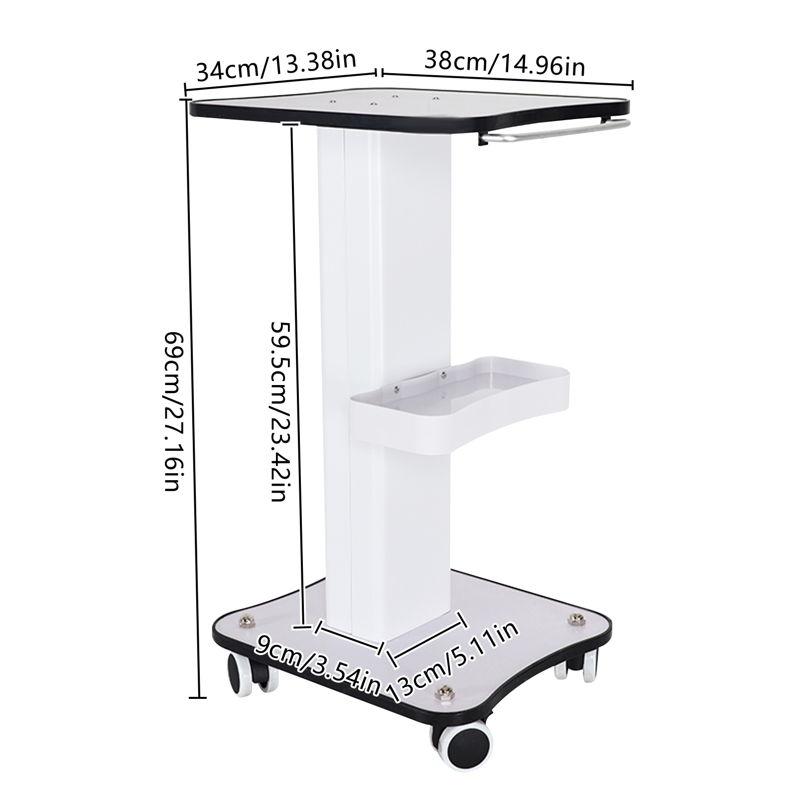 Modern Rolling Salon Trolley w - Furniture Joint Hardware 评论和价格